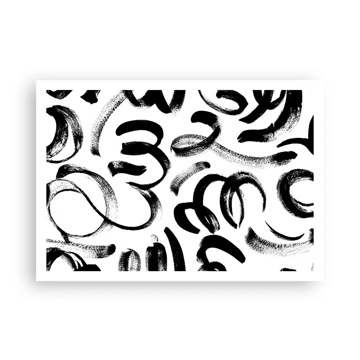 Poster - Negru pe alb - 100x70 cm