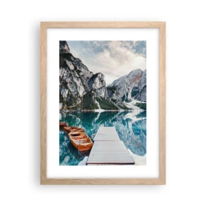 Poster în ramă de stejar deschis - Îți vom arăta frumusețea - 30x40 cm