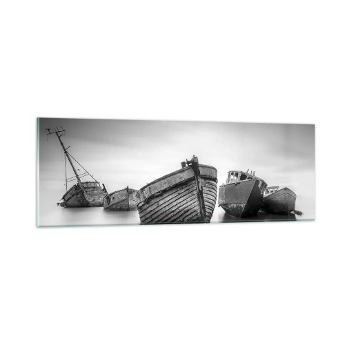 Tablou pe sticlă - Acum sunt doar amintiri... - 90x30 cm