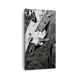 Tablou pe pânză - Doar un om aparent gri - 45x80 cm