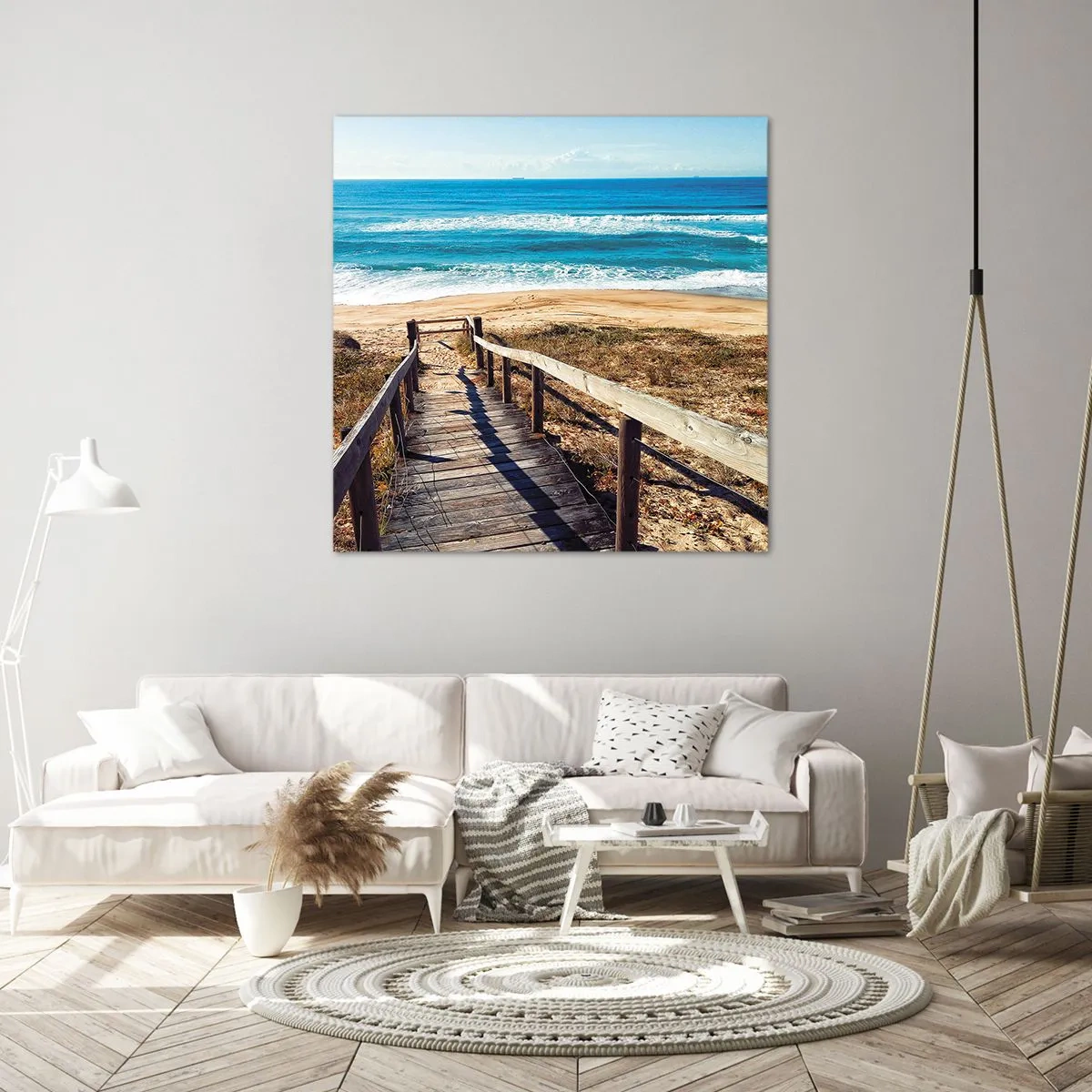 Tablou pe pânză - Aleargă! - 50x50 cm