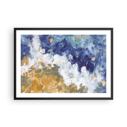 Poster în ramă neagră - Dansul elementelor - 70x50 cm
