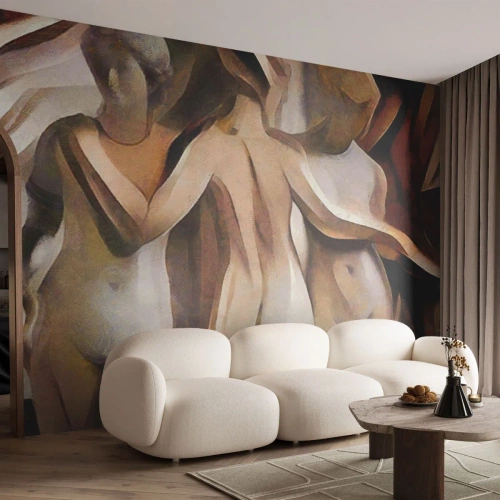 Tapet Standard Eco - Trei Grații 2.0 - Femeie, Cubism, Bucată - 200x140 cm