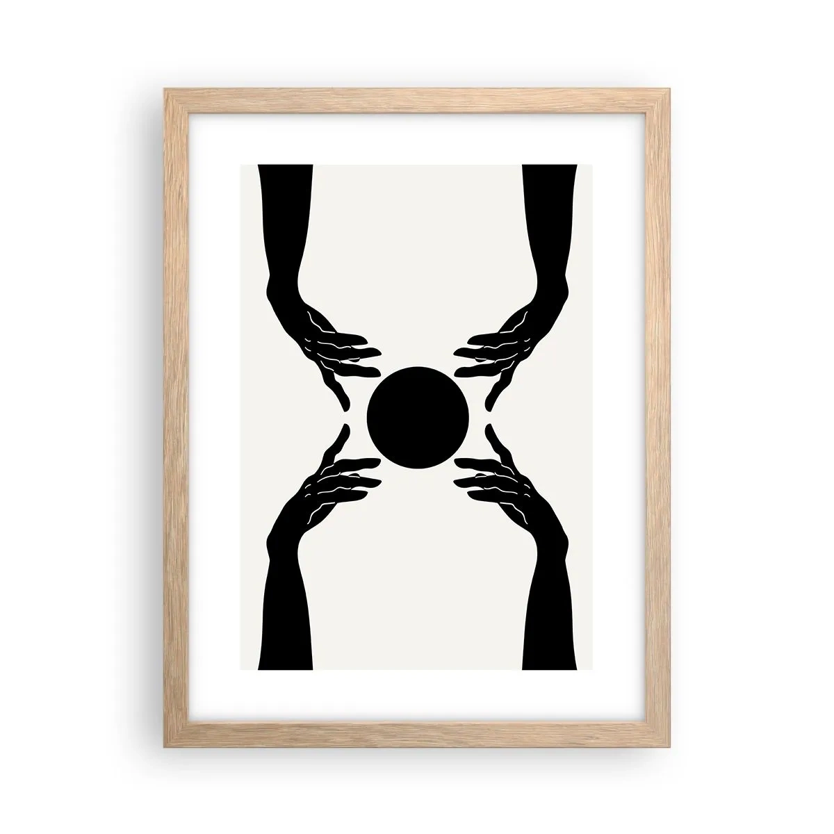 Poster în ramă de stejar deschis - Semnul secret - 30x40 cm