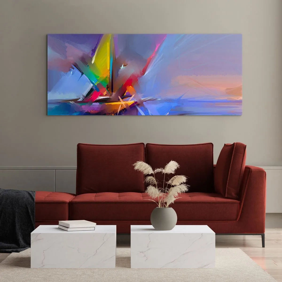 Tablou pe sticlă - Iute ca o pasăre - 140x50 cm