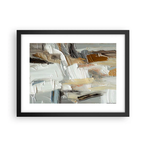 Poster în ramă neagră - Stratificare colorată - 40x30 cm