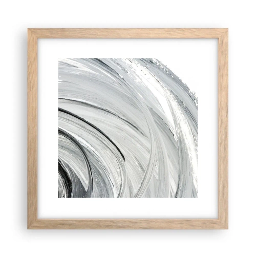 Poster în ramă de stejar deschis - Compoziție orbitală - 30x30 cm