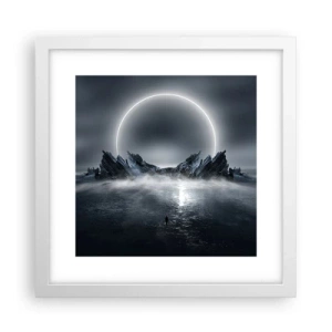 Poster în ramă albă - Final de poveste - 30x30 cm