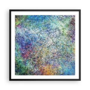 Poster în ramă neagră - Nu este atât de simplu - 60x60 cm