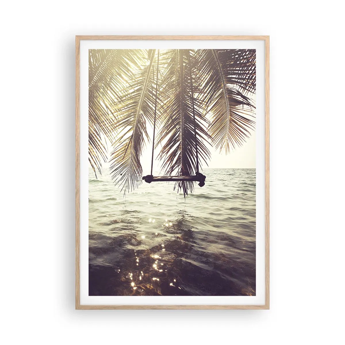 Poster în ramă de stejar deschis - Poți să te dai în vânt după pofta inimii tale - 70x100 cm