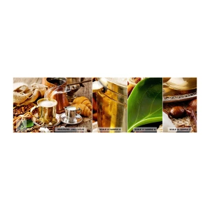 Mostră tapet autocolant Deluxe Sticker - O zi bună! - Cafea, Gastronomie, Bucătărie - 100x30 cm