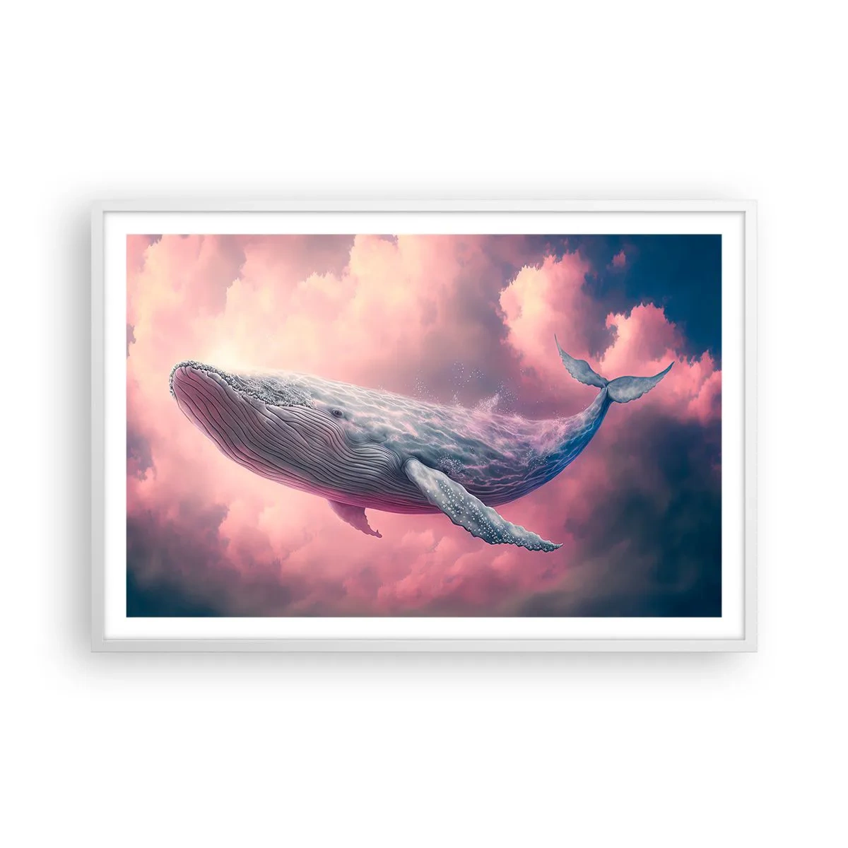 Poster în ramă albă - Șterge-ți ochii - 91x61 cm