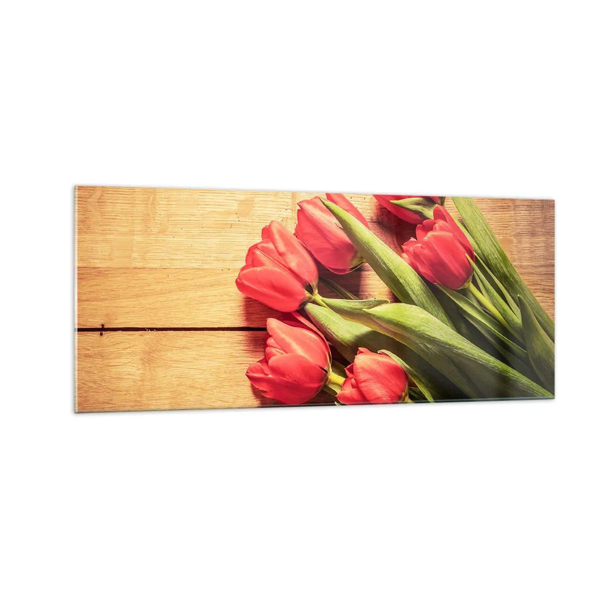 Tablou pe sticlă - Mărturisire de primăvară - 100x40 cm