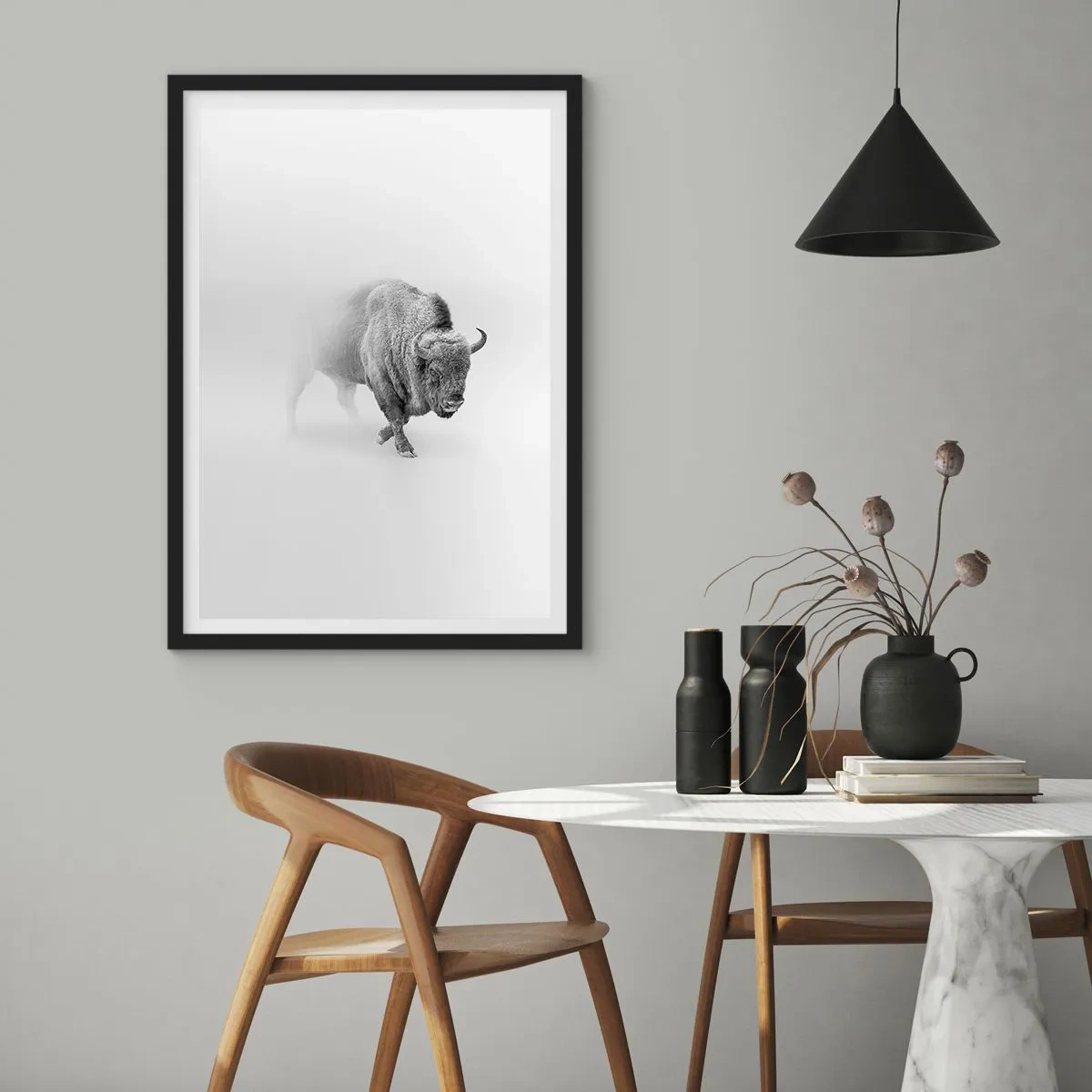 Poster în ramă neagră - Regele preriilor - 61x91 cm