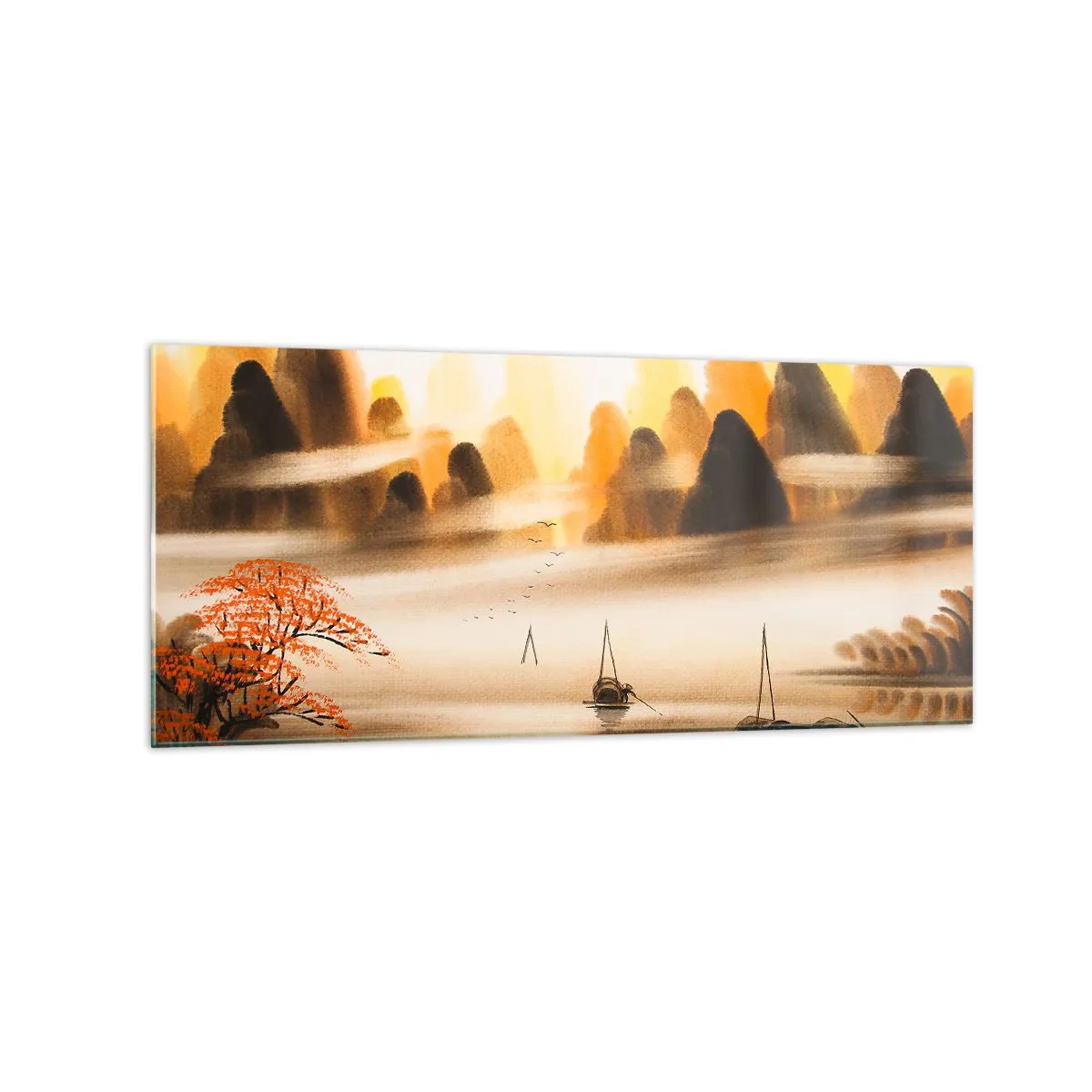 Tablou pe sticlă - Mai departe decât Orientul Îndepărtat - 120x50 cm