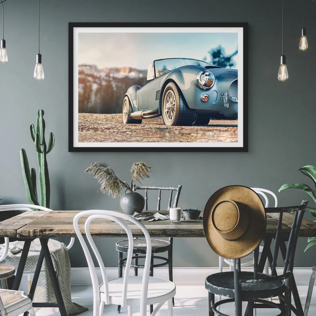 Poster în ramă neagră - Pentru că stilul contează - 91x61 cm