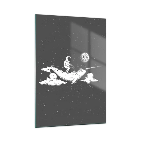 Tablou pe sticlă - Cavalerul Spațial - 50x70 cm