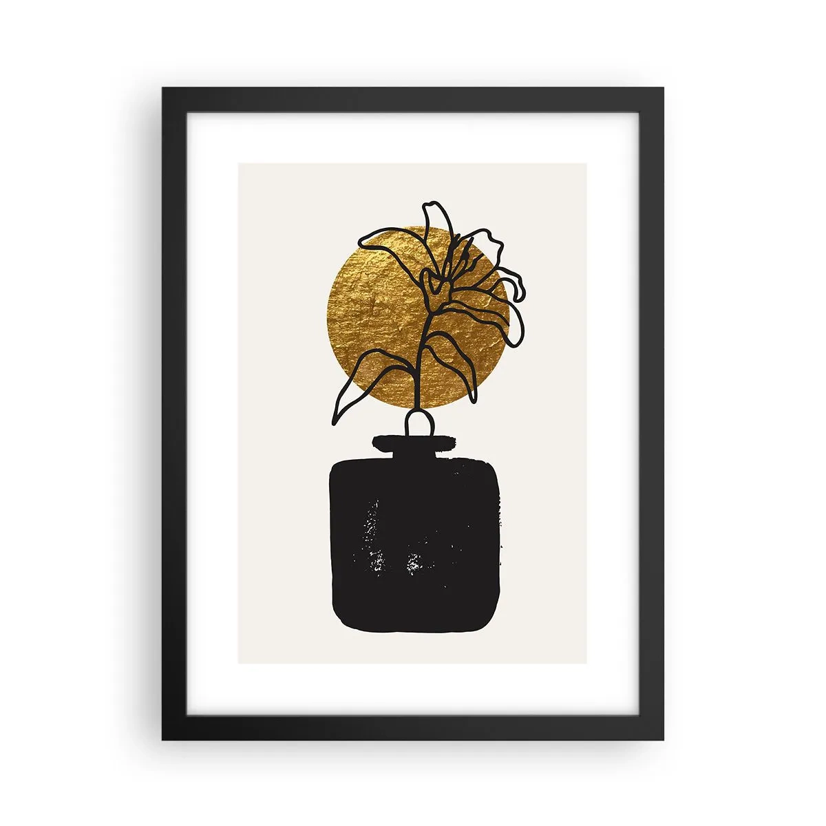 Poster în ramă neagră - Cât cântărește aurul? - 30x40 cm