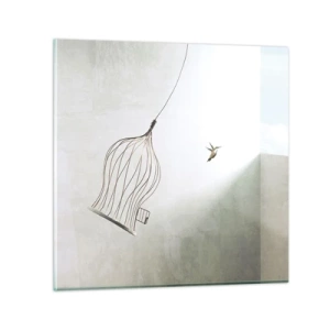 Tablou pe sticlă - Eliberat - 30x30 cm