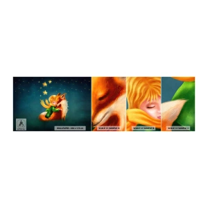 Mostră de Tapet Standard Eco - Micul Prinț - Pentru copii, Vulpe, Băiat - 100x30 cm