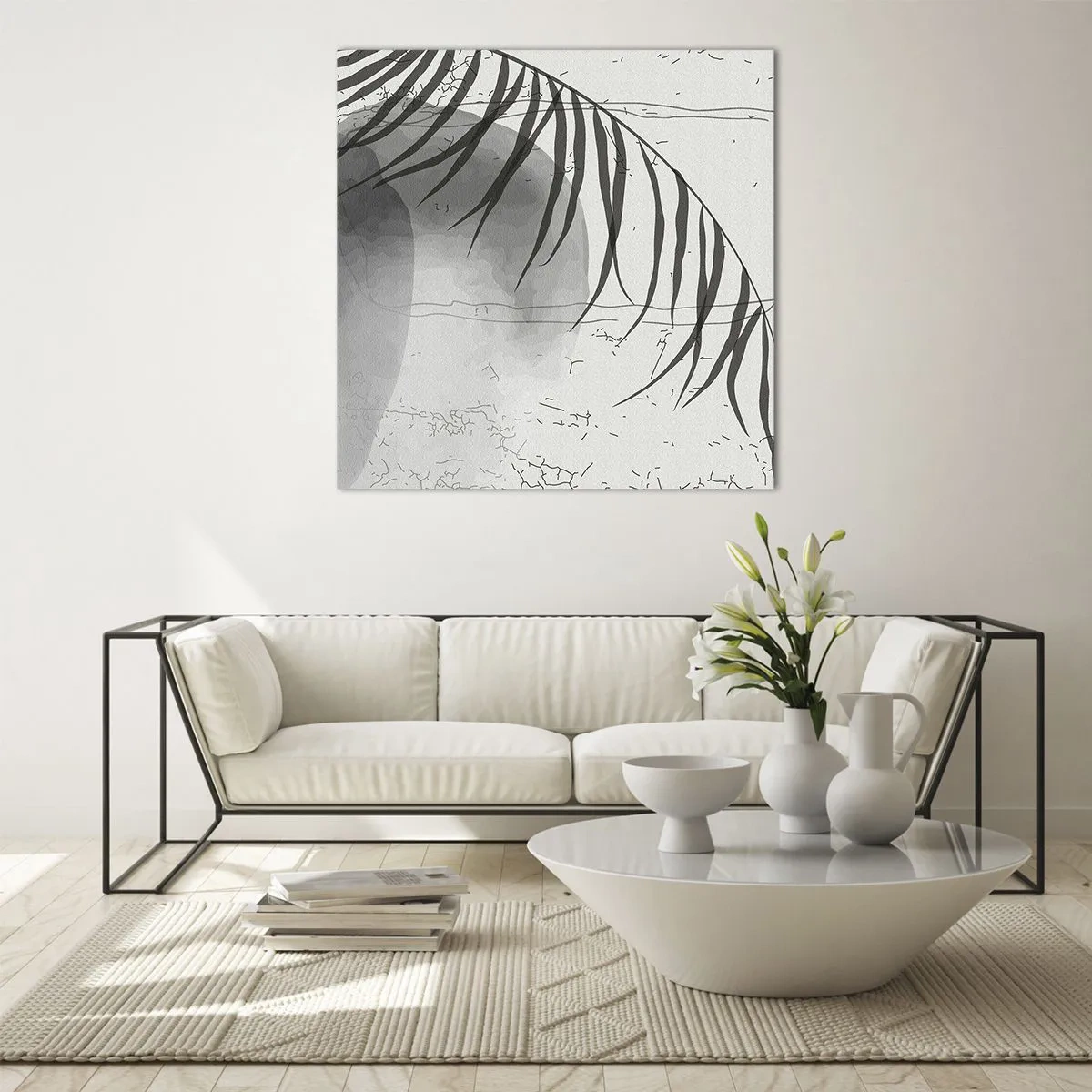 Tablou pe sticlă - Exotismul subtil al naturii - 30x30 cm