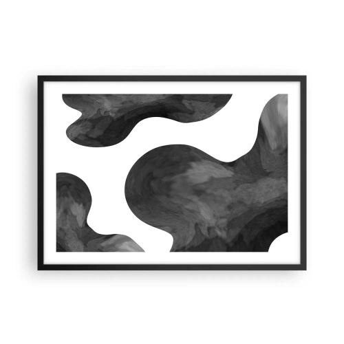 Poster în ramă neagră - Calea Lactee - 70x50 cm