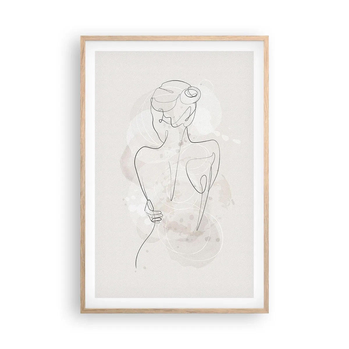 Poster în ramă de stejar deschis - Ca un instrument sensibil - 61x91 cm