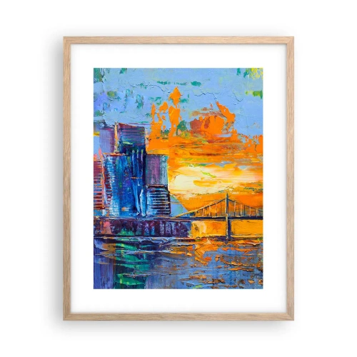 Poster în ramă de stejar deschis - Cultură și natură - 40x50 cm