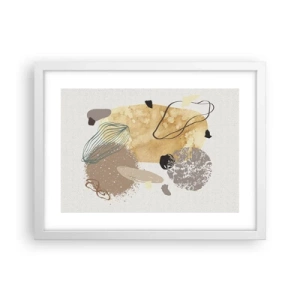 Poster în ramă albă - Fluiditatea aplicată - 40x30 cm