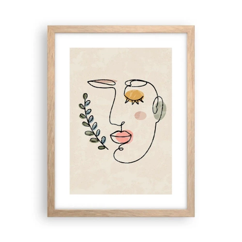 Poster în ramă de stejar deschis - Pacea regăsită - 30x40 cm