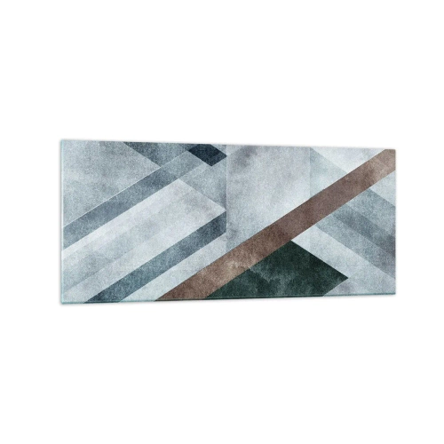 Tablou pe sticlă - Eleganța sofisticată a geometriei - 120x50 cm