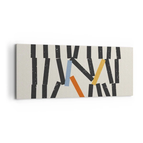 Tablou pe pânză - Domino - compoziție - 100x40 cm
