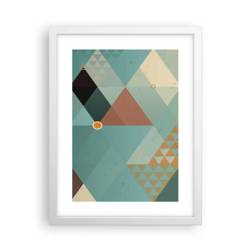 Poster în ramă albă - Unitatea multiplicității, multiplicitatea unității - 30x40 cm