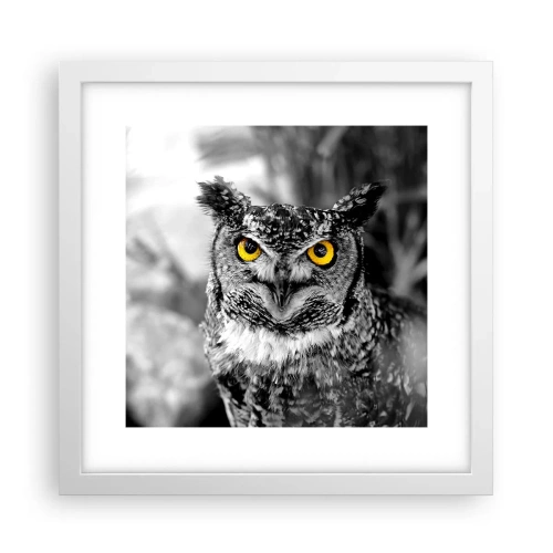 Poster în ramă albă - Nimic nu poate fi ascuns - 30x30 cm