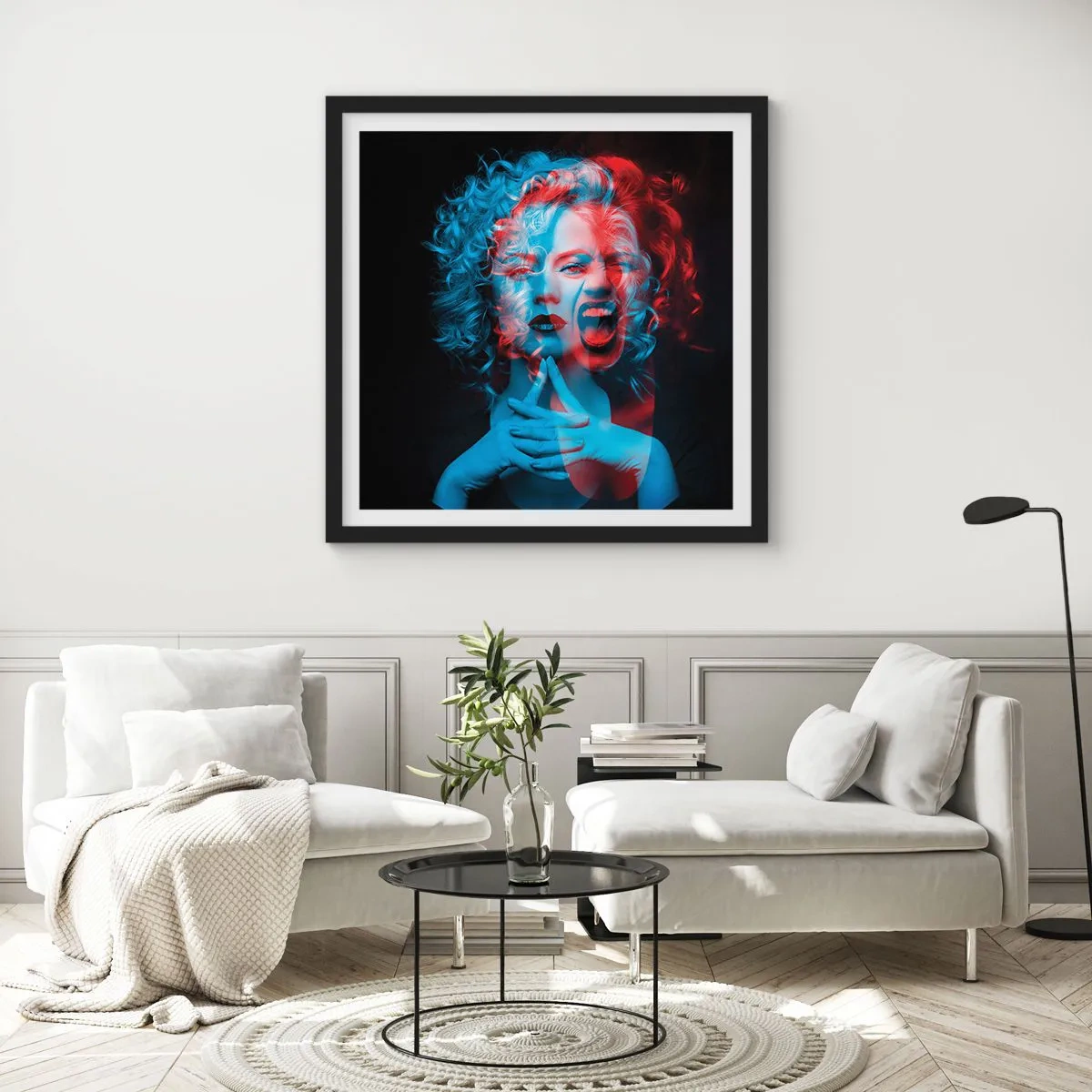 Poster în ramă neagră - Alter ego - 30x30 cm