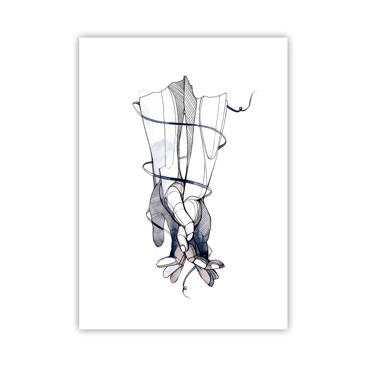 Poster - Un studiu al atingerii - 50x70 cm