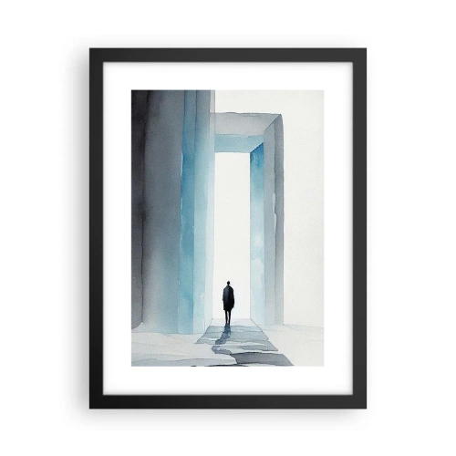 Poster în ramă neagră - Trăiește fără limite - 30x40 cm