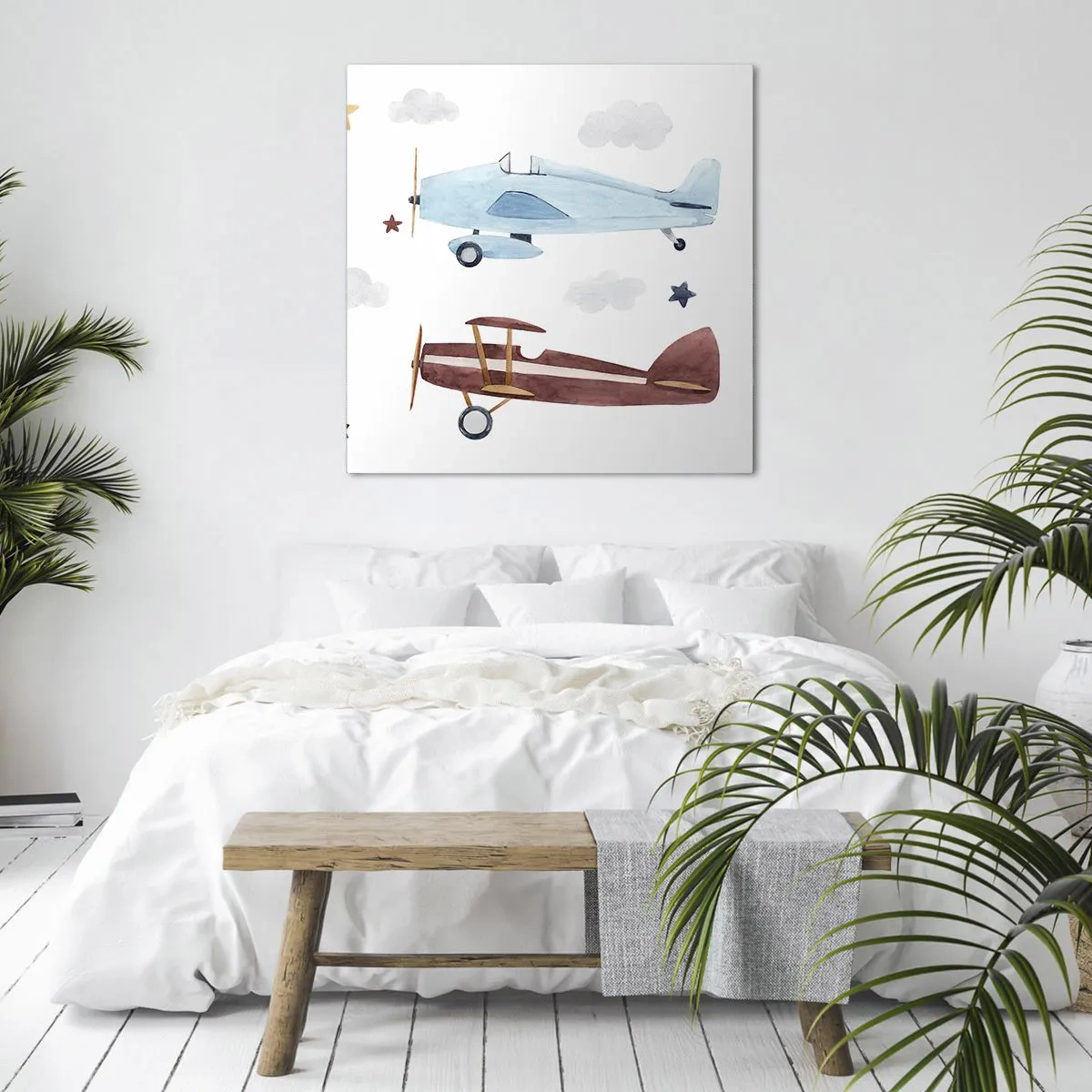 Tablou pe pânză - Domnule Pilot, vă așteptăm! - 70x70 cm