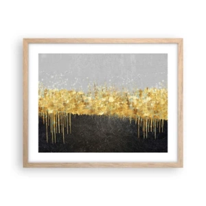 Poster în ramă de stejar deschis - Înăuntru și în sus - 50x40 cm