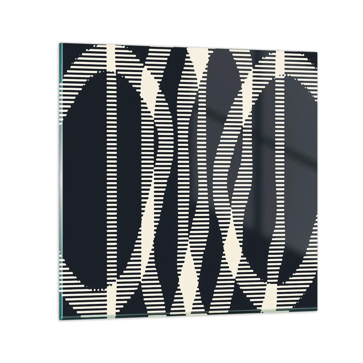 Tablou pe sticlă - Încercare de străpungere a întunericului - 40x40 cm