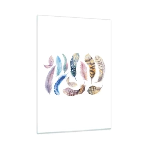 Tablou pe sticlă - Ușoare și colorate - 50x70 cm