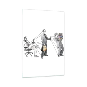 Tablou pe sticlă - Fiecare are stăpânul său - 80x120 cm