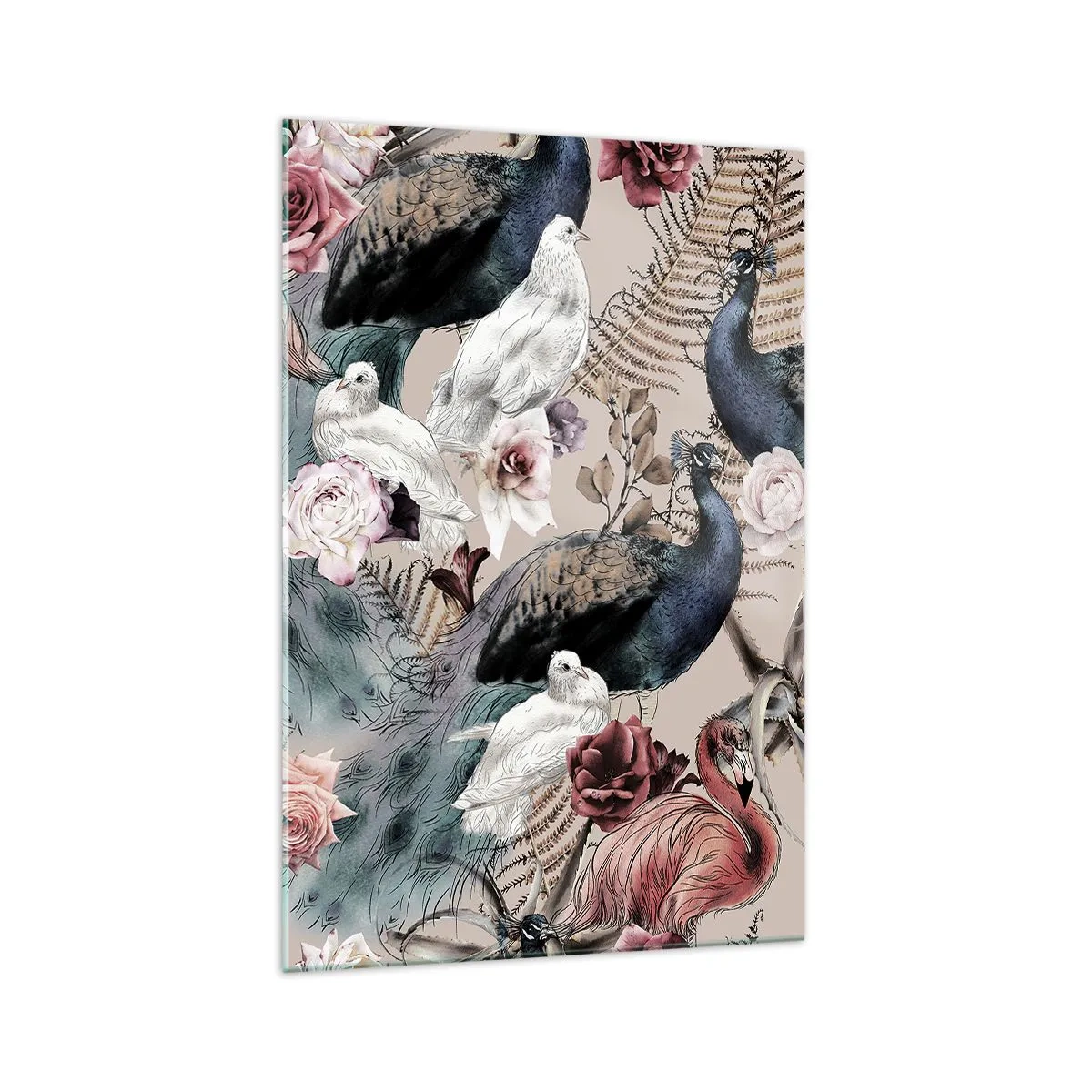 Tablou pe sticlă - În grădina palatului - 70x100 cm