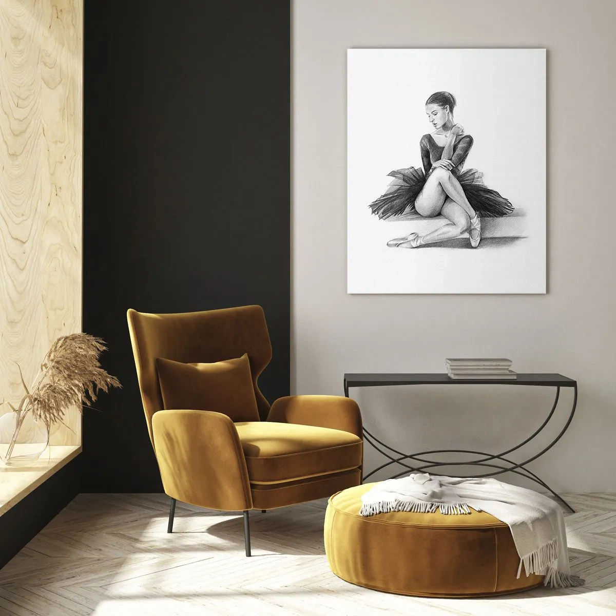 Tablou pe sticlă - Încântată de dans - 80x120 cm