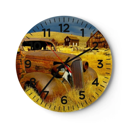 Ceas de perete - Ceas pe sticlă - O odihnă binemeritată - 30x30 cm