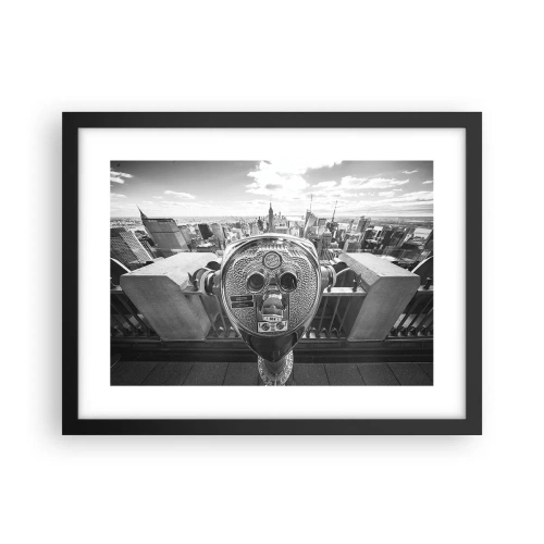 Poster în ramă neagră - Orașul de deasupra orașelor - 40x30 cm