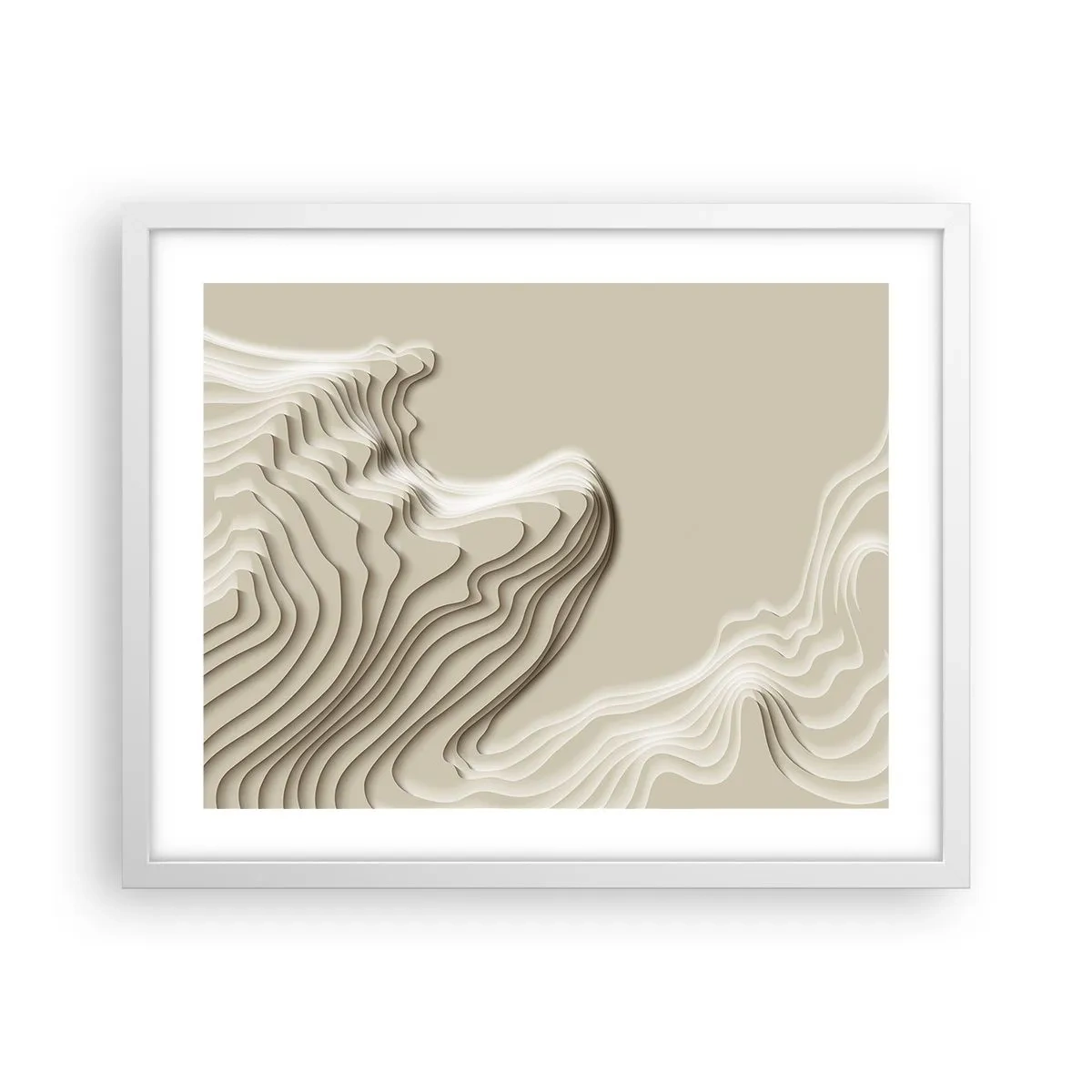 Poster în ramă albă - Topografia artei - 50x40 cm