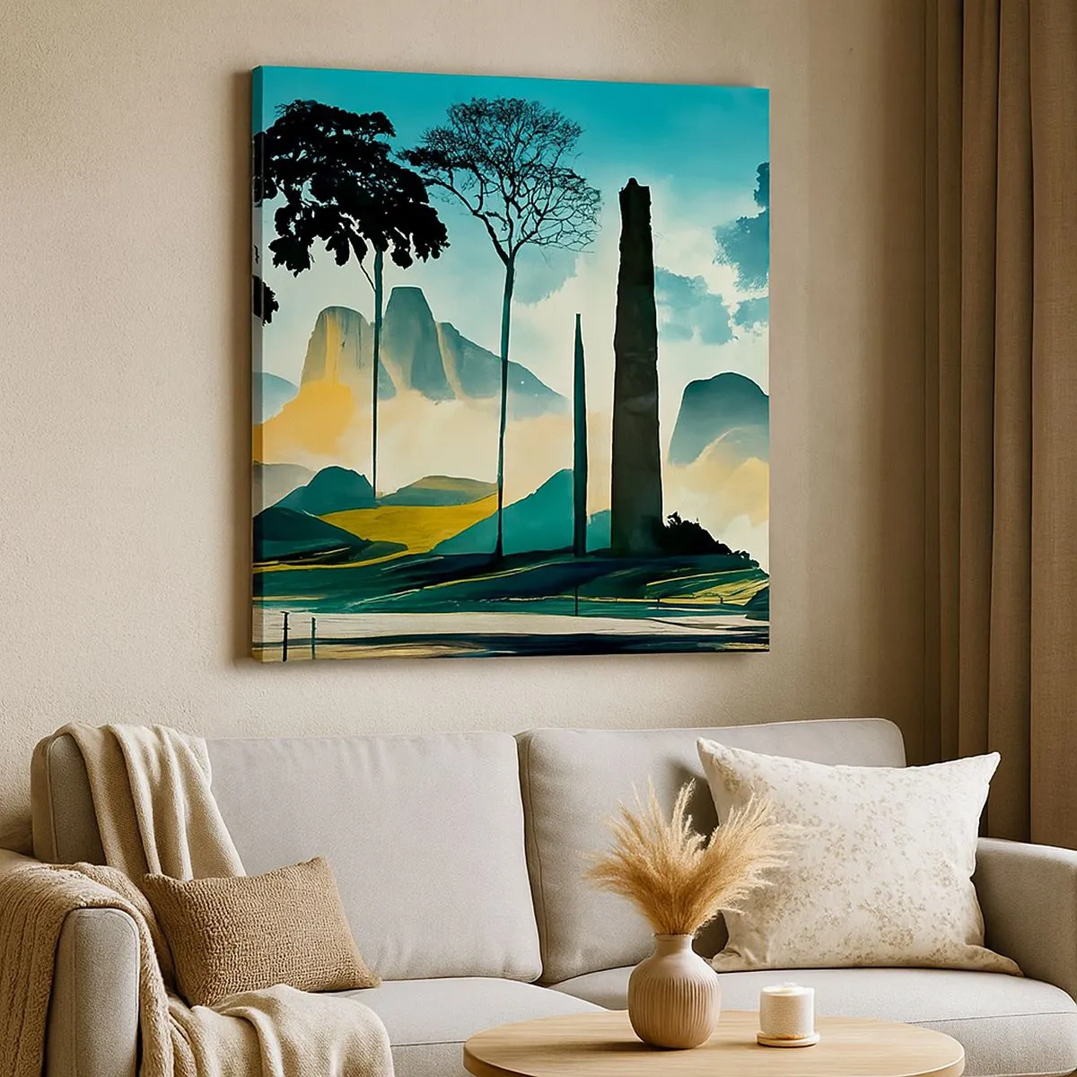 Tablou pe pânză - Din ce în ce mai sus - 30x30 cm