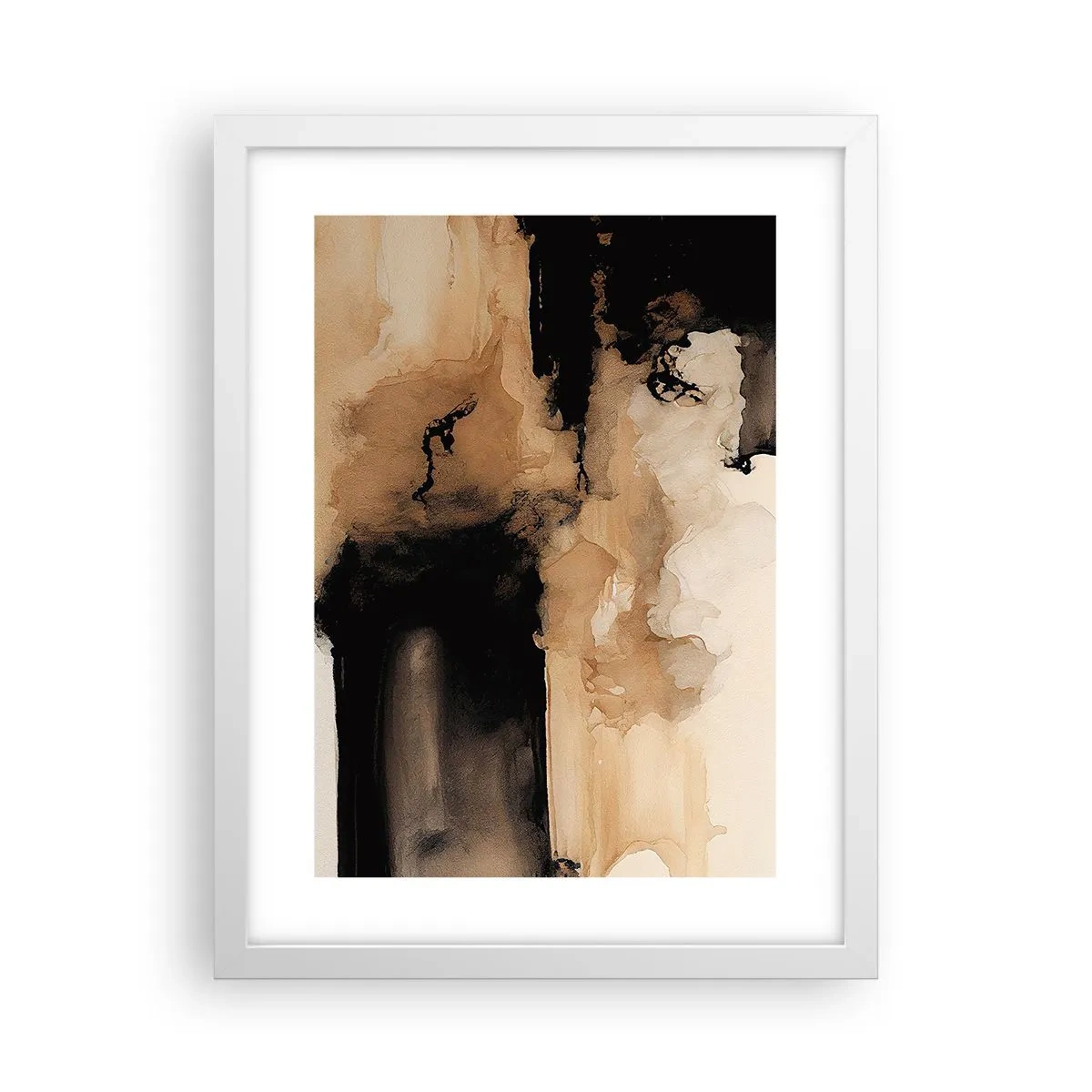 Poster în ramă albă - O abstractizare intrigantă - 30x40 cm