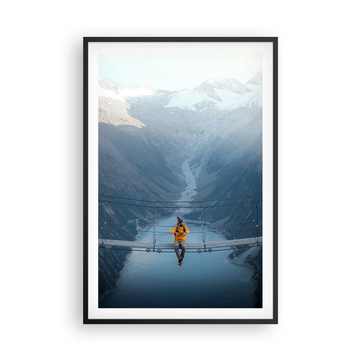 Poster în ramă neagră - Încântat în suspensie - 61x91 cm